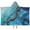 Blue Gold Marble, variant on Gray Gold Marble Pattern Hooded Bath Towel，50"x30" for Ages 3 To 12 Kids, Quick Dry Lightweight Soft Microfiber Hood Beach Towel Cover Up for Kids