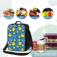 thumbnail image 4 of Gaeub Rubber Duck Lunch Box Large capacity Lunch Bag Leakproof Cooler Tote Bag Organizer with Adjustable Shoulder Strap, 4 of 7