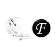 thumbnail image 1 of fastboy 1 Pair Men's Letter Cufflink Wedding Formal Initial Alphabet Stainless Steel Cufflink, Letter F, 1 of 7
