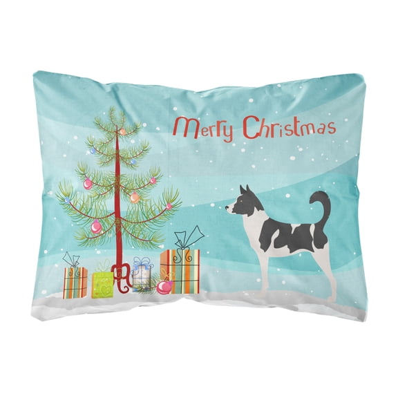 Caroline's Treasures BB8491PW1216 Canaan Dog Christmas Canvas Fabric Decorative Pillow, 12H x16W, multicolor