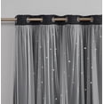 thumbnail image 4 of Star Cut-out Blackout Window Panel Pair Charcoal 50x63X2, 4 of 4