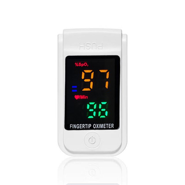 Oxímetro de pulso Medición de una tecla OM-98 Hogar LED Cuatro colores yeacher Oxímetro de pulso