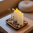 thumbnail image 2 of PChero 4PCS Flameless Pillar Candles with Remote Timer & Magnetic Charging Base, Rechargeable Waterproof Battery Operated LED Can, 2 of 11