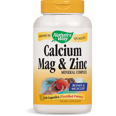 Nature's Way Calcium?Magnesium?Zinc, 250 Ct (Best Way To Take Calcium And Magnesium)