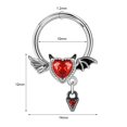 thumbnail image 2 of QQTDFG 1 Pc Stainless Steel Nose Ring CZ Opal Heart Septum Piercing for Women Jewelry-Style 3, 2 of 6