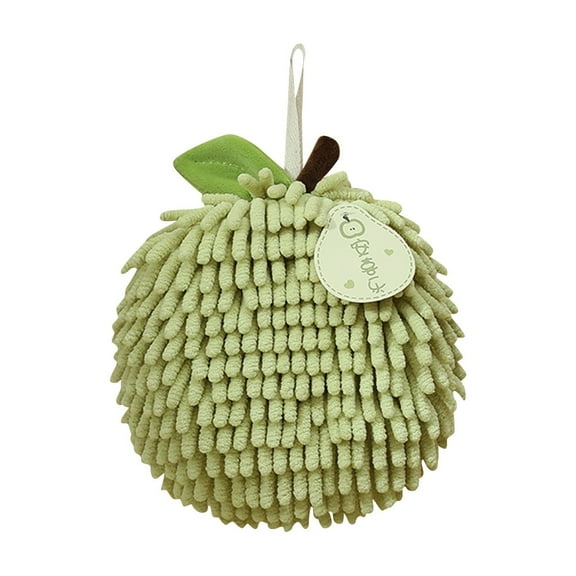 Eco-Friendly Apple-Shaped Microfiber Cleaning Sponge with Hanging Loop for Kitchen and Bathroom