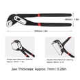 thumbnail image 4 of 8 Inch Water Pump Pliers 6 Levels Adjustment Opening 68mm Groove Joint Pliers for Home Pipe Repair Nut Bolt Clamping (8inch), 4 of 6