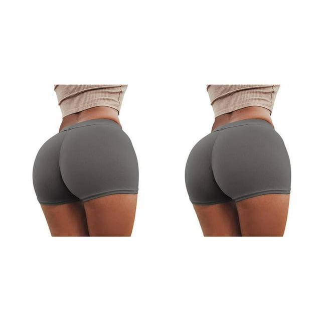 Pantalones cortos sexis para mujer Soidarity ropa deportiva de gimnasio gris S 2piezas