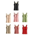 thumbnail image 3 of Female Winter Thermal Underwear Warm-keeping High Elasticity Top Casual Slimming Basic Vest Clothes Accessory Home Bedroom Black 2XL, 3 of 10