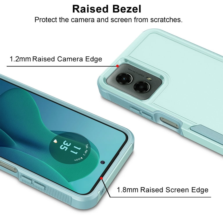 Motorola Moto G 5G 2024 Case - Military Grade Dual Layer Protective Cover With Screen Protector