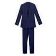 thumbnail image 3 of MEZZALL Toddler Girls Jacket Solid Color Lapel Suit Open Front Long Sleeve Blazer Coats Pants Outfits Sets For Kids Girls Size 5 14 Years Comfort Baby Wear, 3 of 9