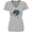 AC-Heather Grey, variant on Inktastic Cute Diamondback Terrapin Turtle Women's V-Neck T-Shirt