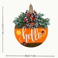 thumbnail image 3 of EUDIDV Thanksgiving Home Decor Thanksgiving Three Small Maple Leaf Doors Bow Doors Hanging Wooden Crafts Festive Supplies, 3 of 6