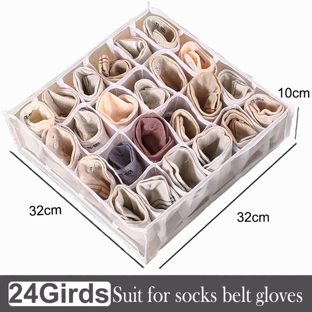Caja de almacenamiento de calcetines, cajón, organizador de calcetines, armario, organizadores para sujetador, caja de ropa interior, organizador de urticaria, organización de cajones Tan Jianjun unisex