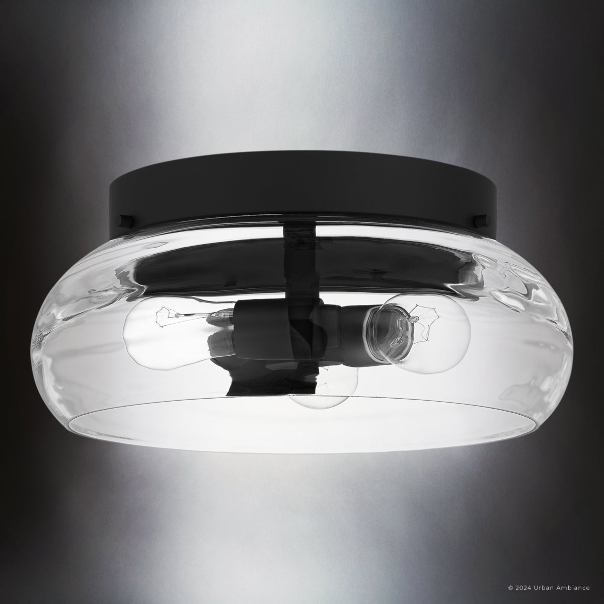 Luxury Contemporary Ceiling Light, Matte Black, UQL5513