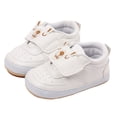 thumbnail image 7 of enyan Walking Shoes For Babies B'aby Sock Shoes Todd'ler Non-Slip Slippers Infant Walking Shoes Soft Rubber Sole Sneakers for B'aby B'oys G'irls White,Size 4, 7 of 7