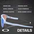 thumbnail image 2 of Oakley OO9248 Corridor Rectangle Shaped Non-Polarized Sunglasses for Men - Includes Official Eyewear Kit - Matte Stonewash Frame with Prizm Sapphire Lens, 2 of 7