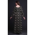 thumbnail image 2 of Bimba Moss Georgette Leaves,Madhabilata & Peony Floral Print Womenâ€™s Long Elastic Waist Casual Summer MaxiÂ&nbsp;Dress-Small, 2 of 5