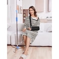 thumbnail image 6 of Pinspark Open Back Hospital Gowns for Women Post Shoulder Surgery Tear Away Snap Chemo Port Adaptive Clothing with Pockets, 6 of 6
