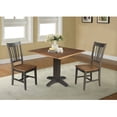 thumbnail image 3 of 36" Solid Wood Square Dual Drop Leaf Dining Table with 2 Dining Chairs, 3 of 6