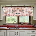 thumbnail image 3 of Yayeee Kitchen Curtains Tier Set of 2 Light Filtering 57"x24" Over Sink Window Panels, Christmas Snowman, 3 of 7