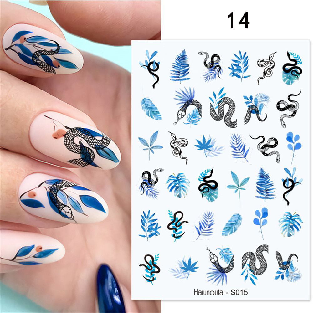 2pcs/set English Letter Printed Nail Art Stickers in 2023 | Nail art  stickers, Nail stickers, Nail art