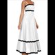 thumbnail image 2 of Vestido Fluido de Verano 2025 para Mujer, Informal, Sin Mangas, con Tirantes Finos y Volantes, para Playa, y Negro, Talla L, 2 of 6