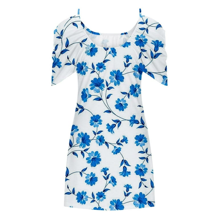 Cold Shoulder Spaghetti Straps Mini Floral Dresses Cold Shoulder Spaghetti Straps Mini Floral Dresses
