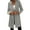 Gray, variant on Women Winter Wool Blend Camel Mid-Long Coat Notch Double- Lapel Jacket Outwear(Pink,S)