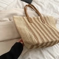 thumbnail image 3 of Bolsa de hombro para axilas de tejido de paja para mujer de mano para la playa de verano para mujer Sywqhk Para Estrenar, 3 of 9