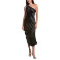 thumbnail image 3 of Halston womens  Viola Satin Gown, 2, Black, 3 of 4