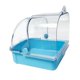 thumbnail image 2 of Caja de Baño para pájaros para mascotas, bañera colgante para loros enjaulados, para s y pájaros pequeños Azul claro, 2 of 8