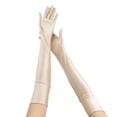 thumbnail image 1 of Gants de Mariée Gants de Robe de Soirée Élégance Délicate Doigts Complets Longueur Coude Gants de Mariée Parfaits pour Fête de Mariage, 1 of 5