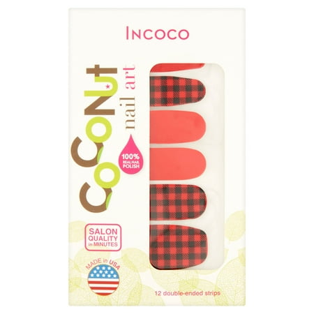 Nail Art de noix de coco par Incoco Nail Polish Strips, Casual Friday, 12 count