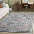 thumbnail image 2 of SAFAVIEH Vintage Tabriz Abagail Medallion Area Rug, Blue/Rust, 9' x 12', 2 of 8
