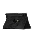 thumbnail image 6 of SaniMore Case for Samsung Galaxy Tab A8 10.5" 2022 SM-X200/X205, 360° Rotating Swivel Stand Anti-slip Strip PU Leather Luxury Pattern Full-body Protective Shockproof Anti-drop Shell, Black, 6 of 6