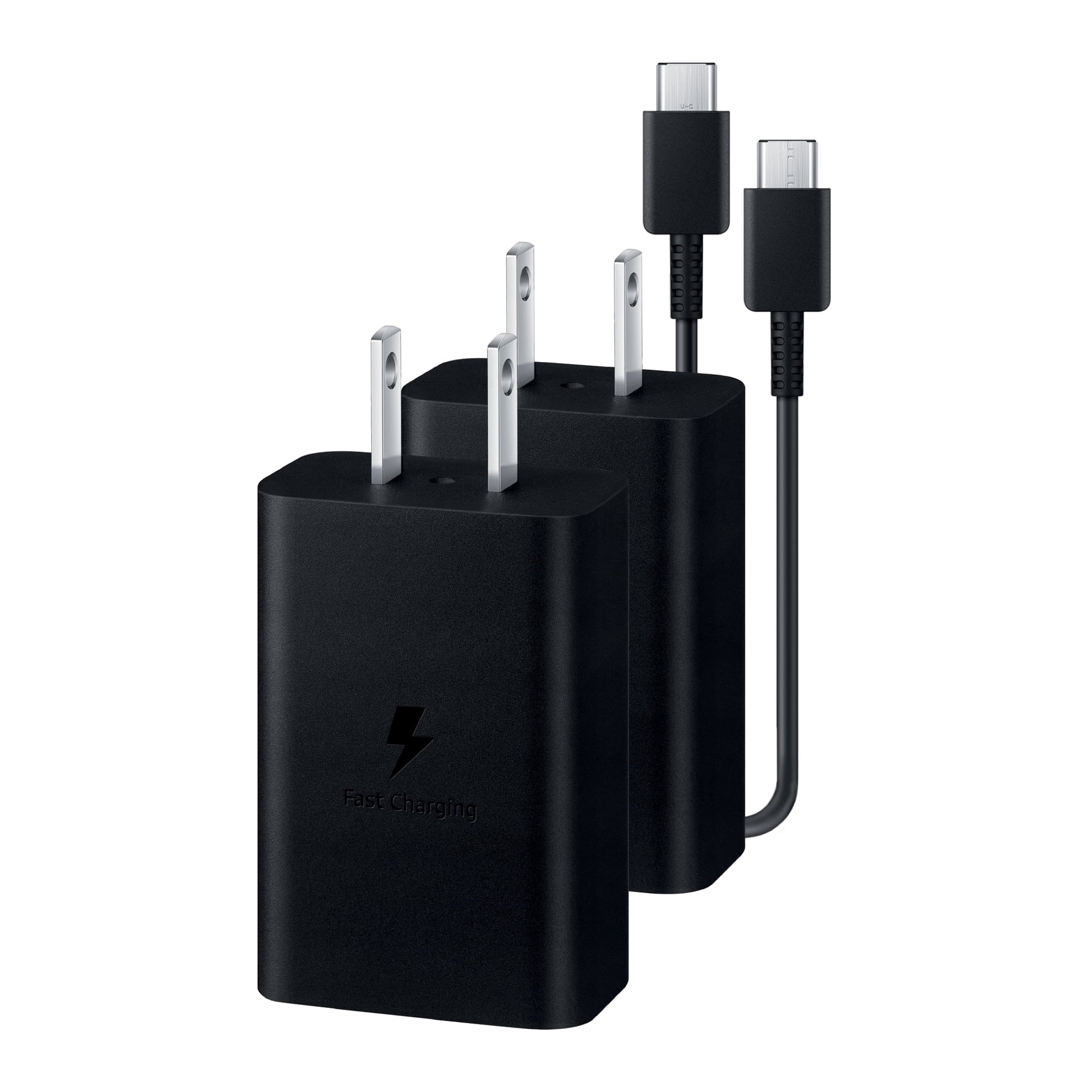 Samsung 15W Wireless Charger with Cable Included, 2 Pack, Portable Charger, Dark Gray