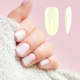 thumbnail image 4 of Unique Bargains 1 Set Women's Gloss Oval Shape Fake Nails Kit Beige, 4 of 6