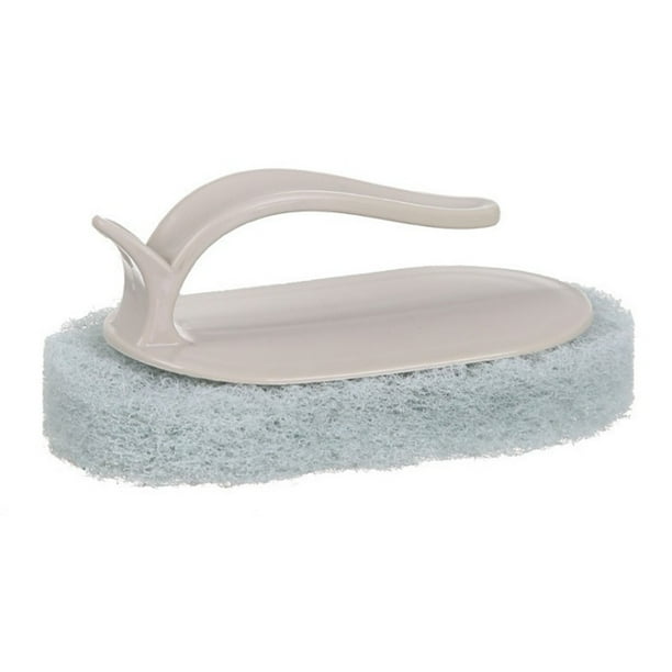Powerful Sponge Brush with Short Handle for Bathtub Tile Cleaning