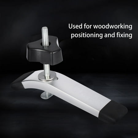 Chrome Distributor Hold Down Clamp - Aramox Metal Quick Acting Hold Down Clamp Set for T-Slot T-Track Woodworking Tool,T-Slot Clamp, Woodworking Clamp