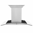 thumbnail image 4 of ZLINE 36 In. Island Mount Range Hood In Stainless Steel & Glass with Built-in CrownSound Bluetooth Speakers (GL5iCRN-BT-36), 4 of 27