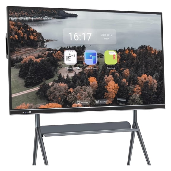 BELNET 86 Inch Smart Board 4K UHD with Dual System Multi-Touch for Office & Living Room Home Theater​(Include Wall Mount)