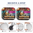 thumbnail image 6 of Haiem Graffiti Lamp Urban Scene Car Windshield Sun Shade (2 Pieces) Foldable Windshield Sun Shade Car Accessories for Truck SUV Pickup-Small, 6 of 7