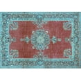 thumbnail image 1 of Ahgly Company Indoor Rectangle Persian Light Blue Traditional Area Rugs, 7' x 10', 1 of 4