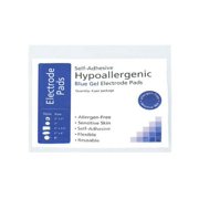 TENS Hypoallergenic Electrodes 2 x 2 in Square, White Mesh Backed ep2020ha3 - 4 Pads