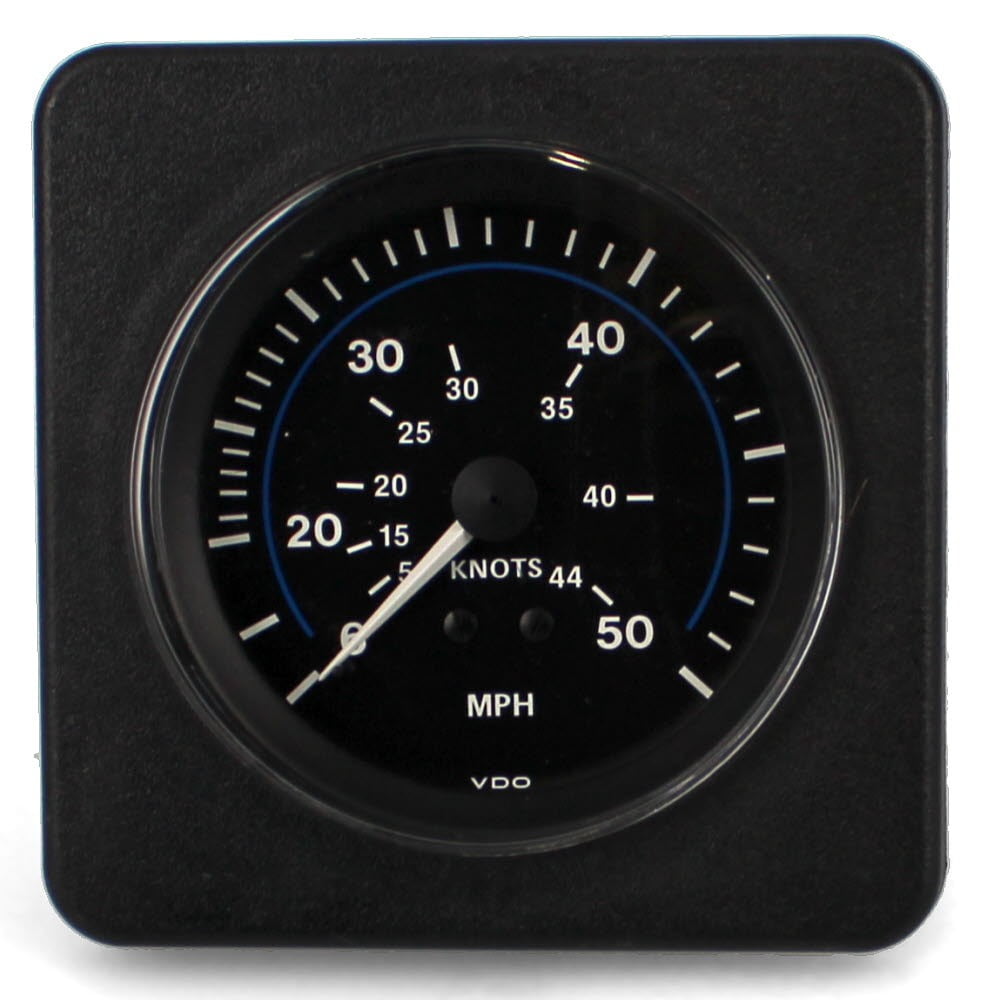 VDO Boat Speedometer Gauge 1 115 016 061A 3 1/4 Inch Black White