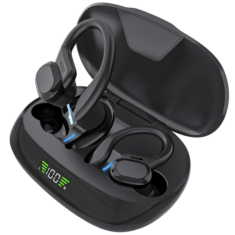 Wireless Bluetooth Headphones, IPX5 Waterproof earbuds Builtin Mic in