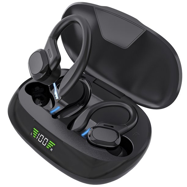 Wireless Earbuds Bluetooth 5.0, True IPX5 Waterproof Headphones Built