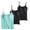 Dark blue, variant on Under $19 Women Tank Tops 72 Pack Built-in Bra Racerback Slim-Fit Camisole Sleeveless Casual Basic Tight T Shirts Trendy Workout Tops Go-To for Daily Layering Outfits, Blue, Camisole, XL