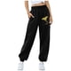 thumbnail image 5 of Gibobby pantalones cargo mujer Pantalones de chándal para mujer Cordón elástico Cintura alta Estampado de mariposas hermosas Pantalones de salón de entrenamiento de invierno súper suaves（Dorado， XXXL), 5 of 5